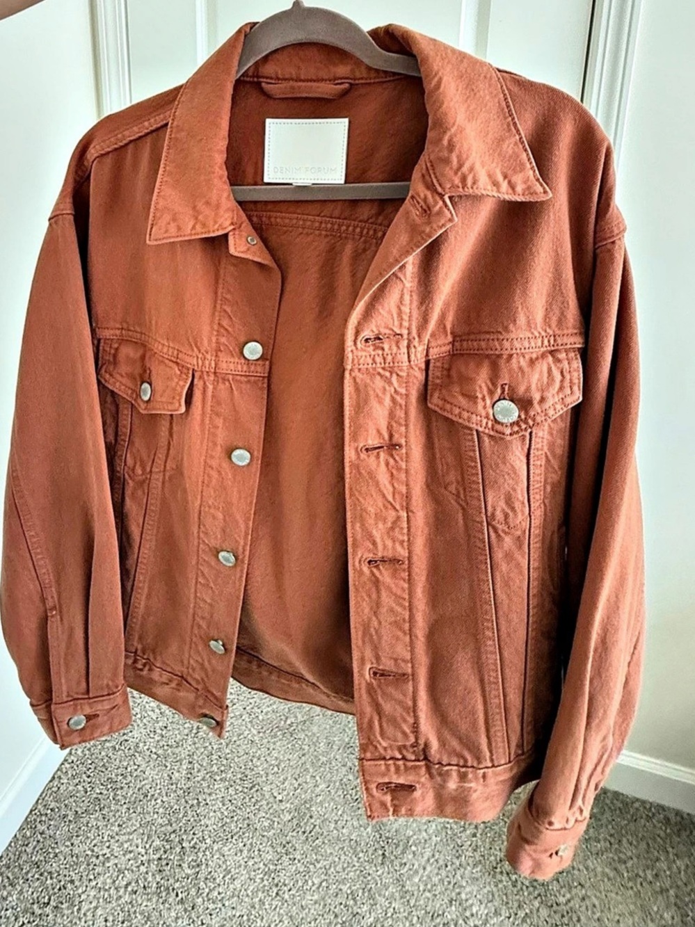 Aritzia Denim Forum Brown Jacket Size XXS